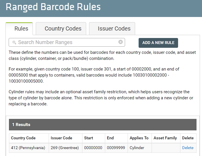 Barcode Rules