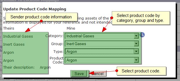 Product Code Mappings