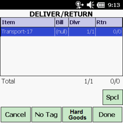 Adding Hard Goods at Delivery