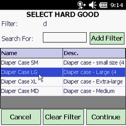 Adding Hard Goods at Delivery