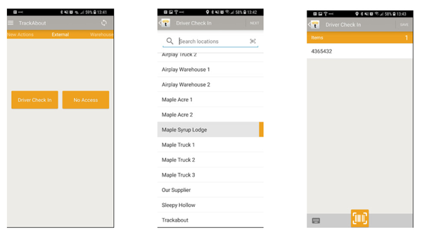 TAM7 Driver Check-In Generic Action